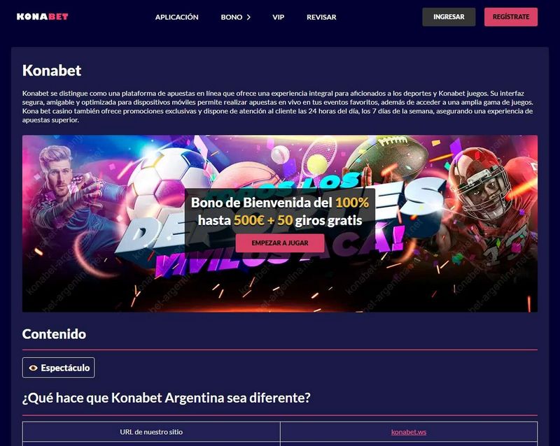 Konabet: Una plataforma dinámica de apuestas deportivas y juegos de azar en línea para jugadores argentinos